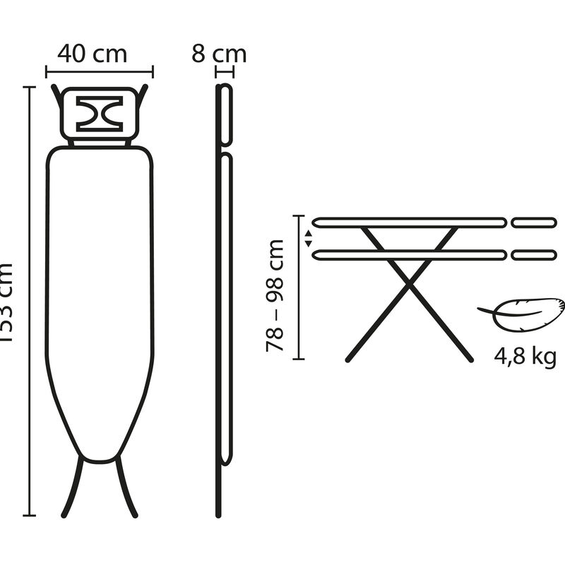 Airboard M Black Plus Strygebr&aelig;t