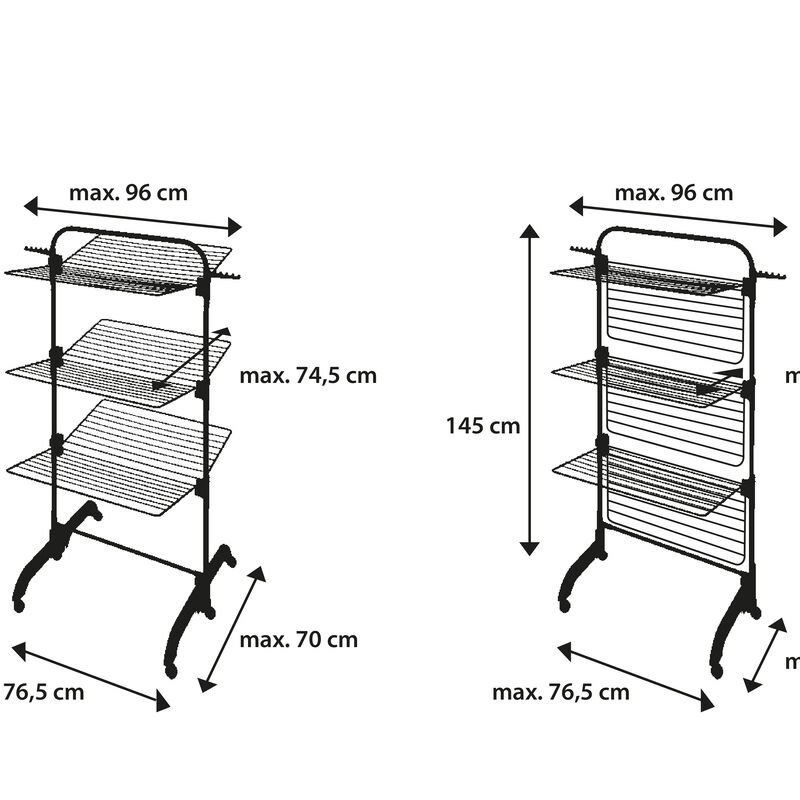 Comfort Tower 420 Black T&oslash;rrestativ