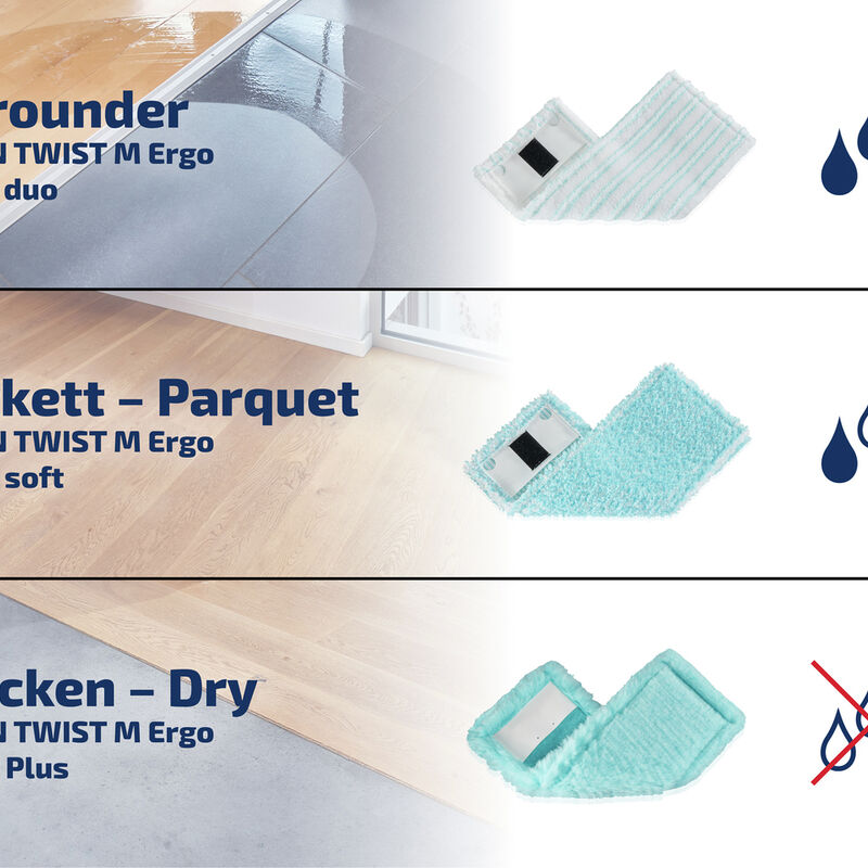 Clean Twist M Ergo/Power Clean Moppeklud super soft