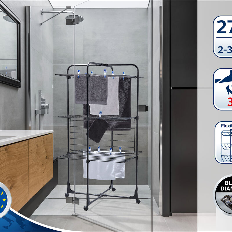 Classic Tower 270 Black Tørrestativ