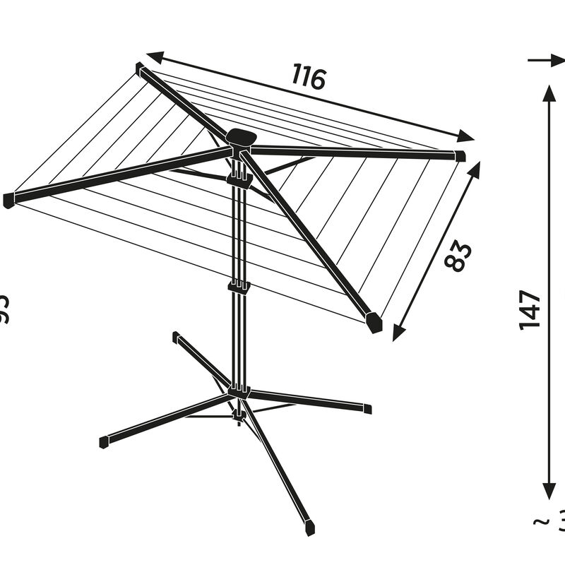 LinoPop-Up 140 T&oslash;rrestativ